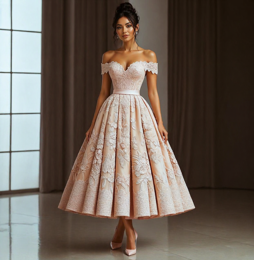 Midi A-line dress