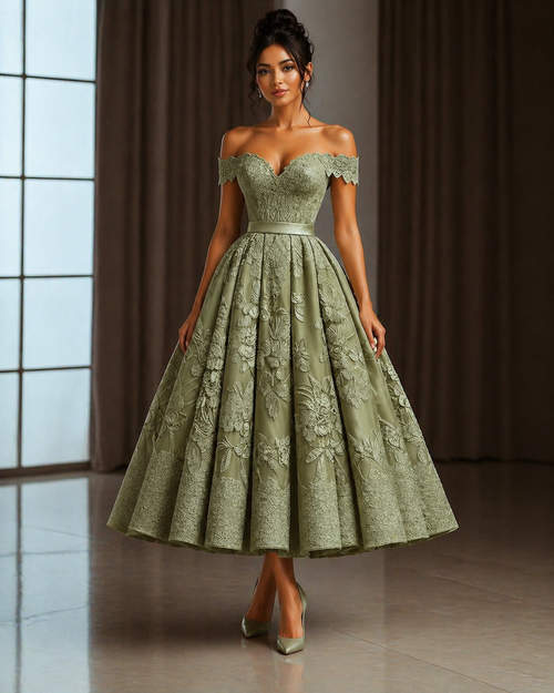 Midi A-line dress