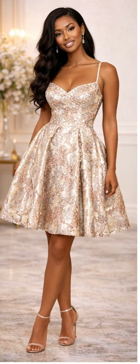 Jacquard mini dress