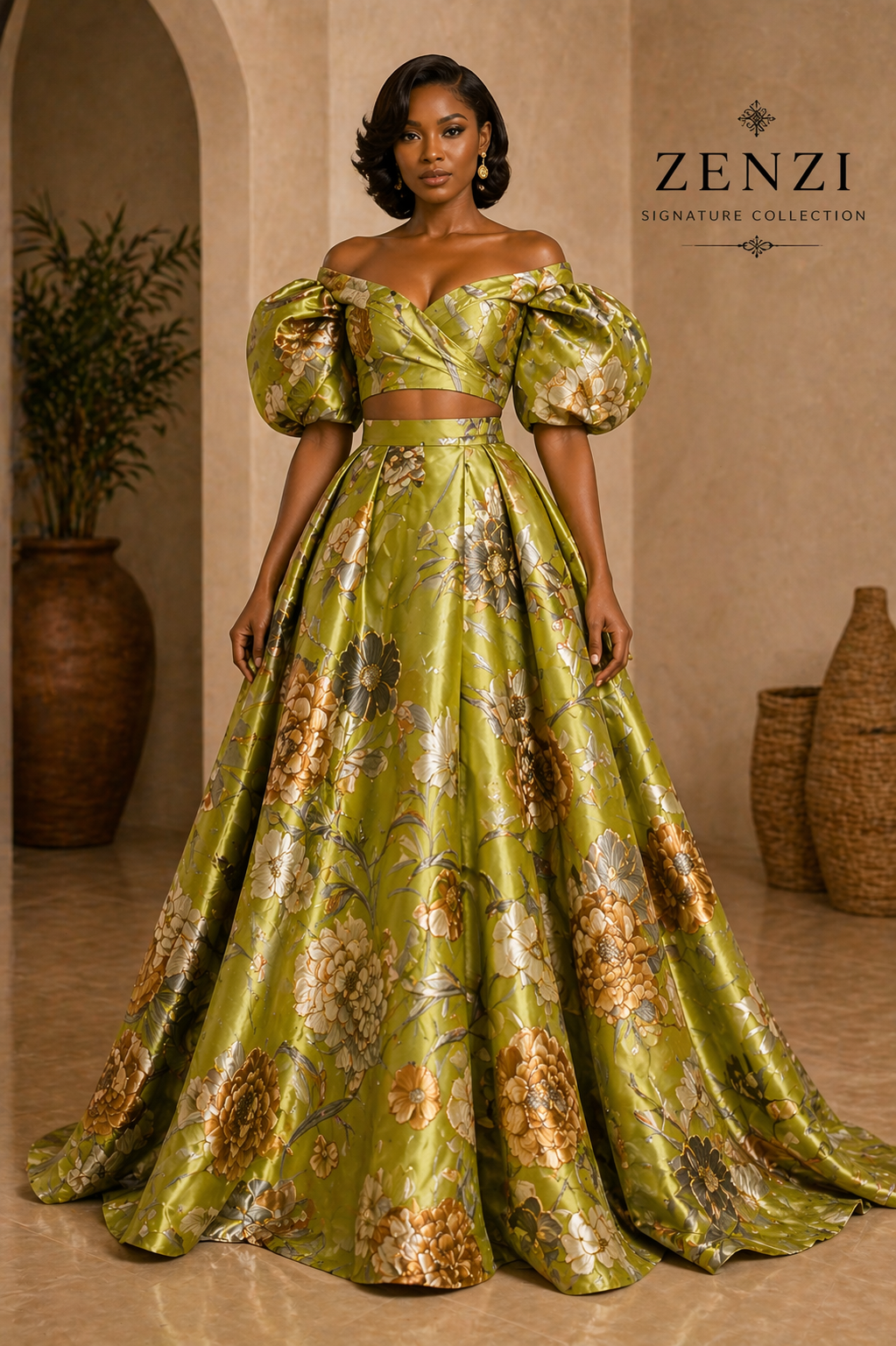 Two piece crop bodice and ball skirt